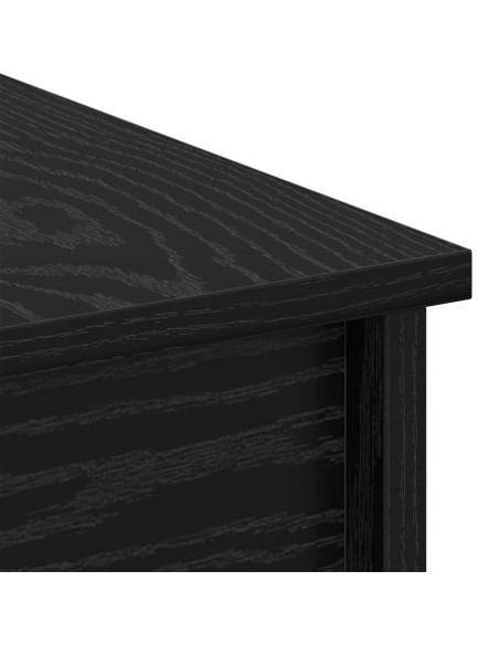 Tavolino da salotto Rovere nero 80 x 50,5 x 42,5 cm