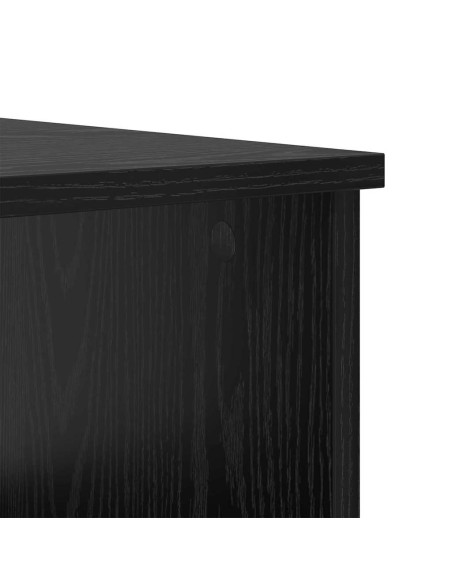 Tavolino da salotto Rovere nero 100 x 50 x 36 cm