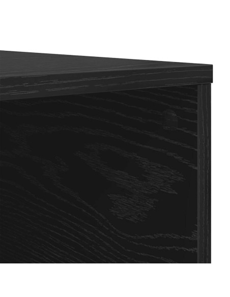Tavolino da salotto Rovere nero 80 x 80 x 36.5 cm