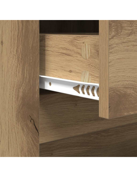 Tavolino da salotto rovere artigianale 102 x 44.5 x 50 cm