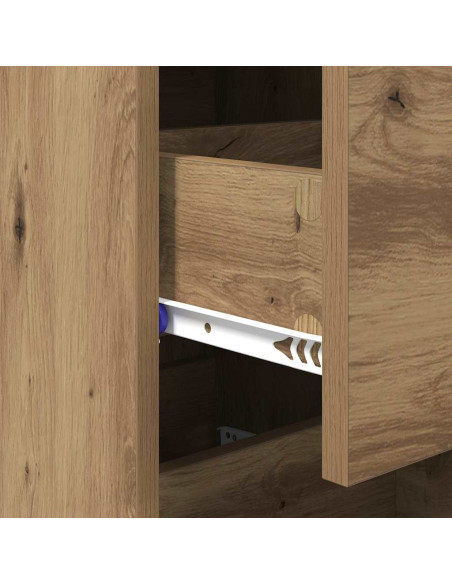 Credenza rovere artigianale 34.5 x 34 x 90 cm Legno multistrato