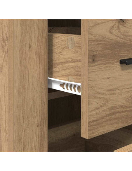 Credenza rovere artigianale 40 x 33 x 70 cm Legno multistrato