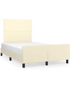 Giroletto senza Materasso Crema 120x190 cm Similpelle