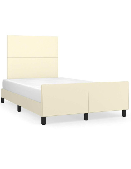 Giroletto senza Materasso Crema 120x190 cm Similpelle