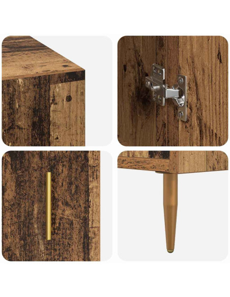 Scrivania Legno vecchio 140 x 50 x 75 cm Legno multistrato