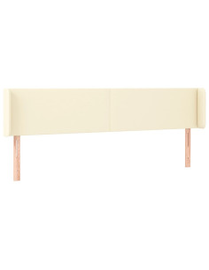 Testiera ad Orecchio Crema 203x16x78/88 cm in Similpelle