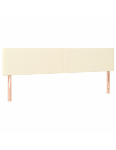 Testiere 2 pz Crema 100x5x78/88 cm in Similpelle