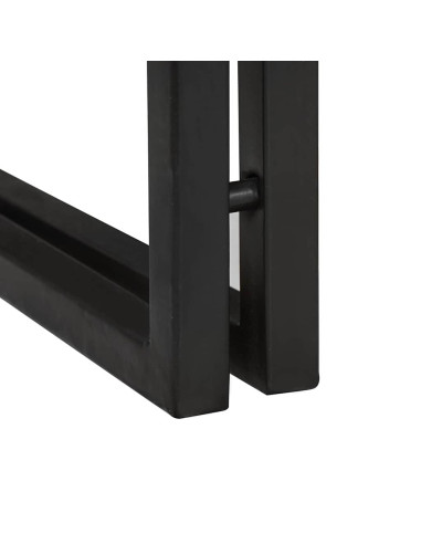 Tavolino con cassetto 30 x 30 x 40 cm Legno di Acacia Massello