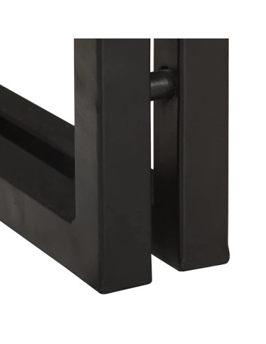 Tavolino con cassetto 30 x 30 x 40 cm Legno Recuperato Massello