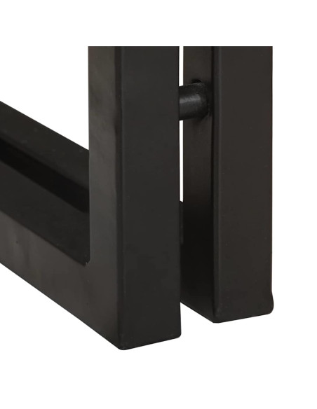 Tavolino con cassetto 30 x 30 x 40 cm Legno Recuperato Massello