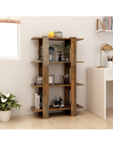 Libreria/Divisorio Rovere Fumo 80x30x123,5 cm