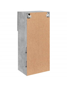 Mobili TV con Luci LED 2pz Grigio Cemento 40,5x30x90 cm