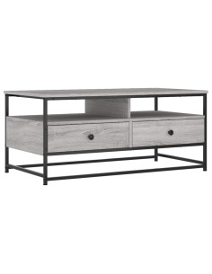 Tavolino da Salotto Grigio Sonoma 100x51x45cm Legno Multistrato 2