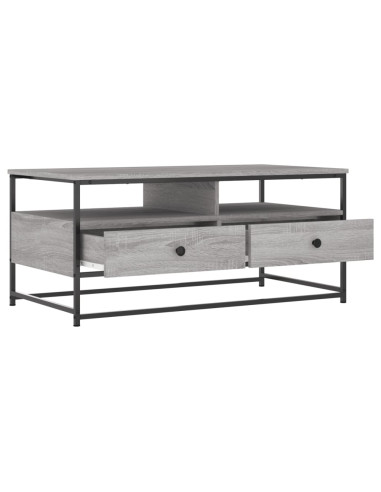 Tavolino da Salotto Grigio Sonoma 100x51x45cm Legno Multistrato