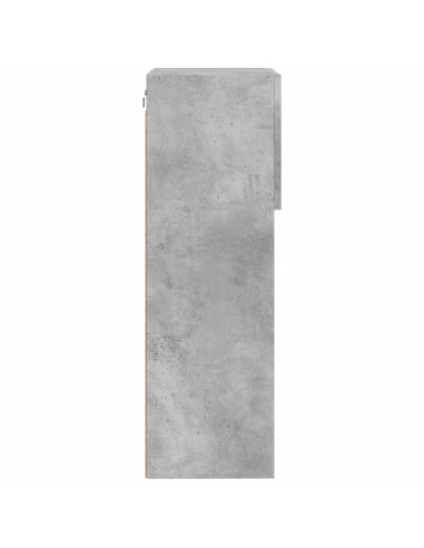 Mobili TV con Luci LED 2pz Grigio Cemento 40,5x30x90 cm