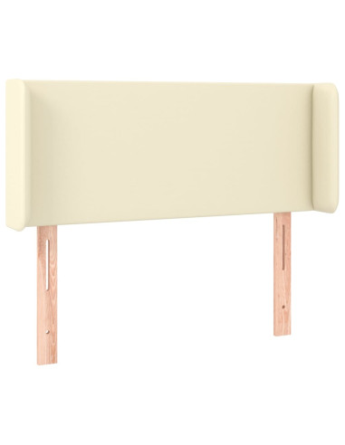 Testiera ad Orecchio Crema 93x16x78/88 cm in Similpelle