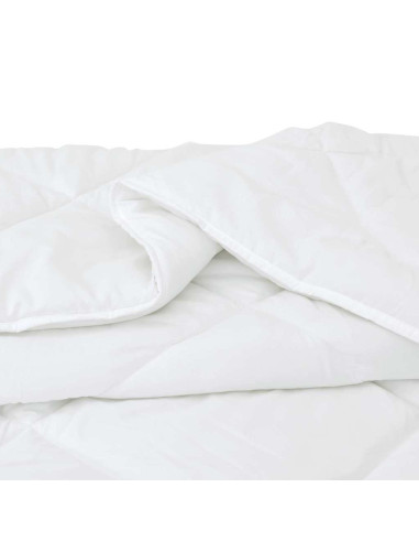 Piumone con cuscino 3 pcs Bianco Microfibra