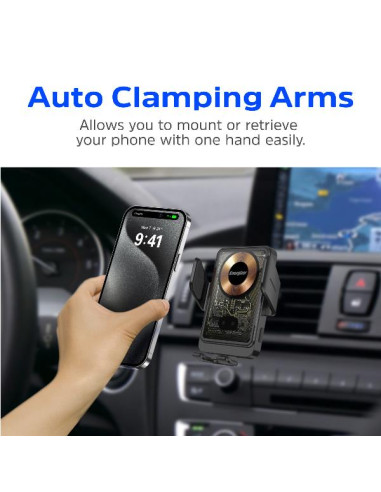 WIRELESS CAR CHARGER MAG AUTO CL