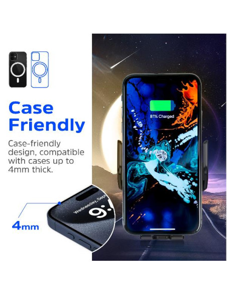 WIRELESS CAR CHARGER MAG AUTO CL