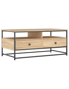 Tavolino da Salotto Rovere Sonoma 100x51x45cm Legno Multistrato