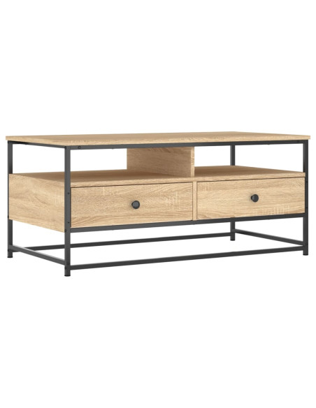 Tavolino da Salotto Rovere Sonoma 100x51x45cm Legno Multistrato