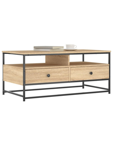 Tavolino da Salotto Rovere Sonoma 100x51x45cm Legno Multistrato