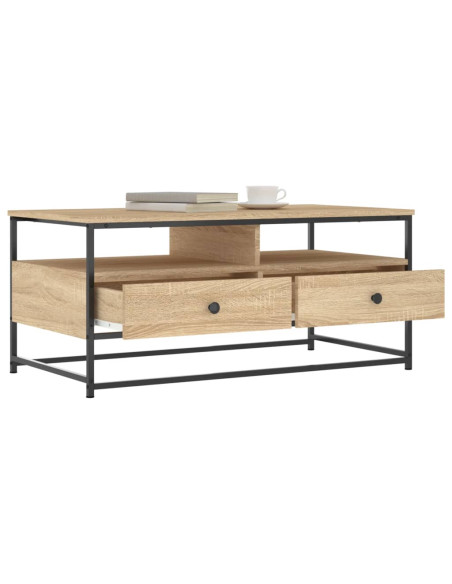 Tavolino da Salotto Rovere Sonoma 100x51x45cm Legno Multistrato