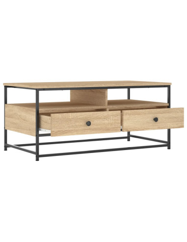 Tavolino da Salotto Rovere Sonoma 100x51x45cm Legno Multistrato