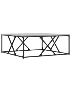 Tavolino Salotto Grigio Sonoma 100x100x40 cm Legno Multistrato