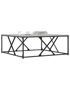 Tavolino Salotto Grigio Sonoma 100x100x40 cm Legno Multistrato 2
