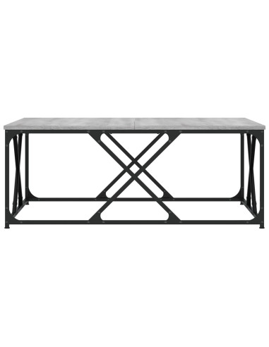 Tavolino Salotto Grigio Sonoma 100x100x40 cm Legno Multistrato