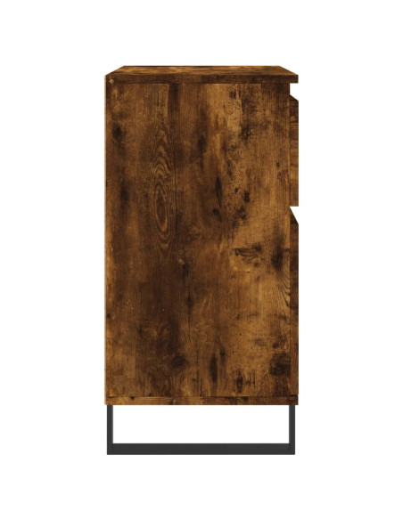 Credenza Rovere Fumo 60x35x70 cm in Legno Multistrato
