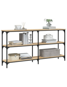 Tavolo Consolle Rovere Sonoma 150x29x75 cm in Legno Multistrato 2