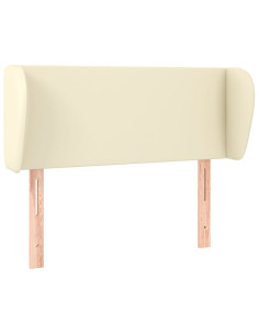 Testiera ad Orecchio Crema 93x23x78/88 cm in Similpelle