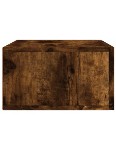 Comodino a Muro Rovere Fumo 35x35x20 cm