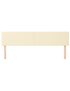 Testiera Crema 160x5x78/88 cm in Similpelle 2