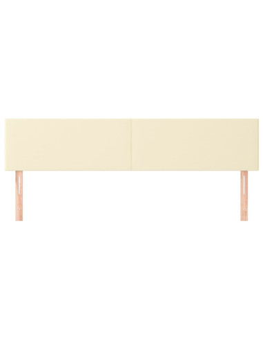 Testiera Crema 160x5x78/88 cm in Similpelle