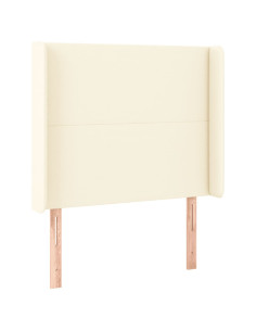 Testiera a LED Crema 83x16x118/128 cm in Similpelle 2