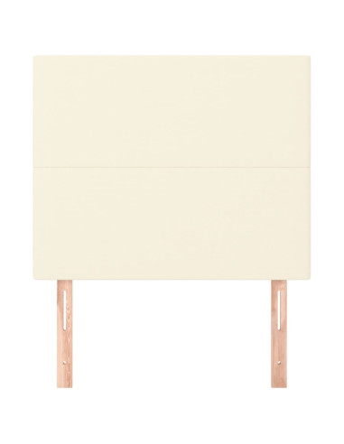 Testiera Crema 80x5x118/128 cm Similpelle