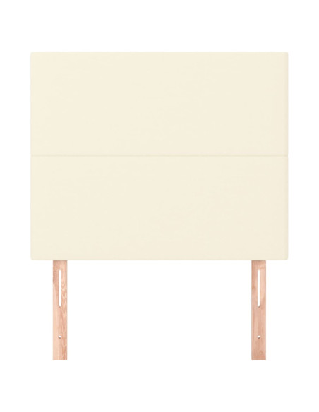 Testiera 2 pz Crema 80x5x78/88 cm in Similpelle