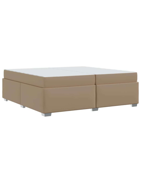 Struttura del letto Cappuccino 200 x 200 cm Pelle sintetica