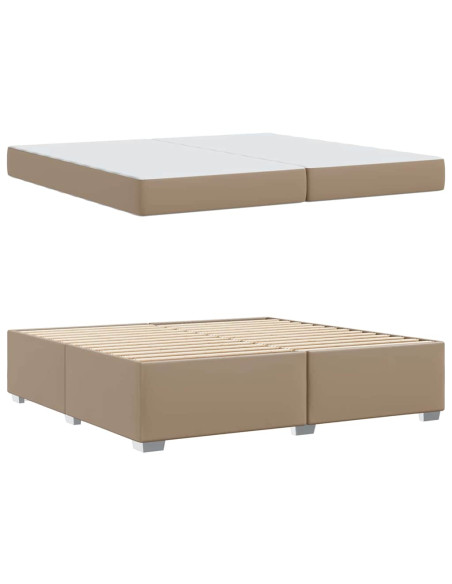 Struttura del letto Cappuccino 200 x 200 cm Pelle sintetica