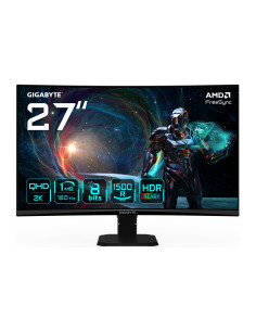 GIGABYTE GS27QCA 27" QHD Monitor Gaming Curvo – 2560 x 1440, 180Hz, 1ms, 250 cd/m², FreeSync, HDR Ready, HDMI 2.0, DisplayPor