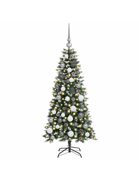 Albero di Natale artificiale con 150 LED Verde 120 cm