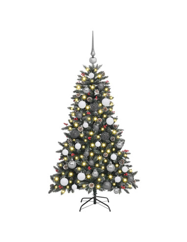Albero di Natale artificiale con 150 LED Verde 120 cm