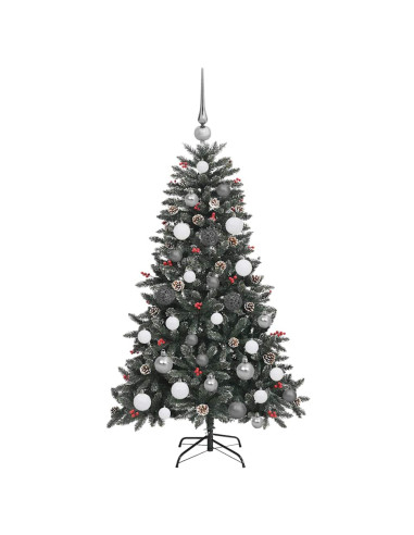 Albero di Natale artificiale con 150 LED Verde 120 cm