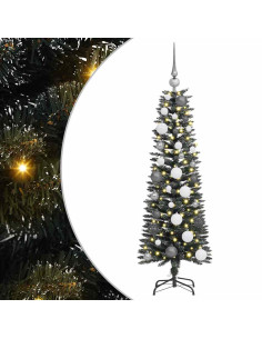 Albero di Natale artificiale con 150 LED Verde 120 cm 2