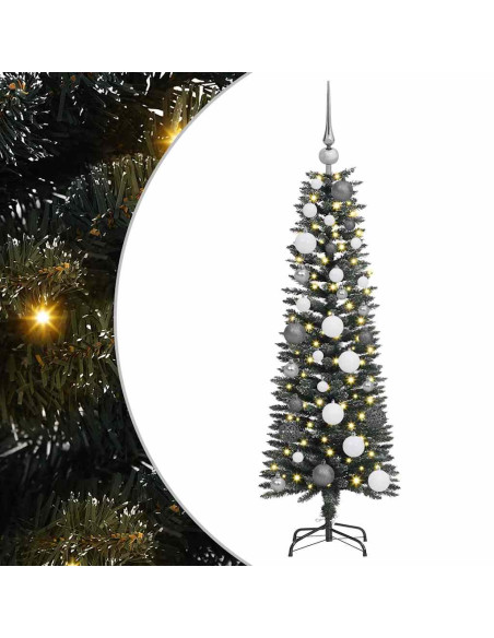 Albero di Natale artificiale con 150 LED Verde 120 cm