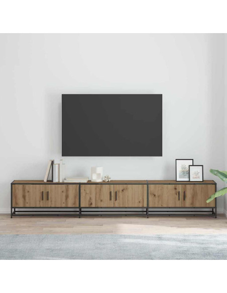 Mobile TV rovere artigianale 240 x 35 x 41 cm Legno multistrato