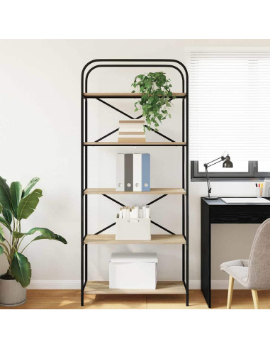 Libreria Rovere Sonoma 80 x 30 x 183 cm Legno multistrato